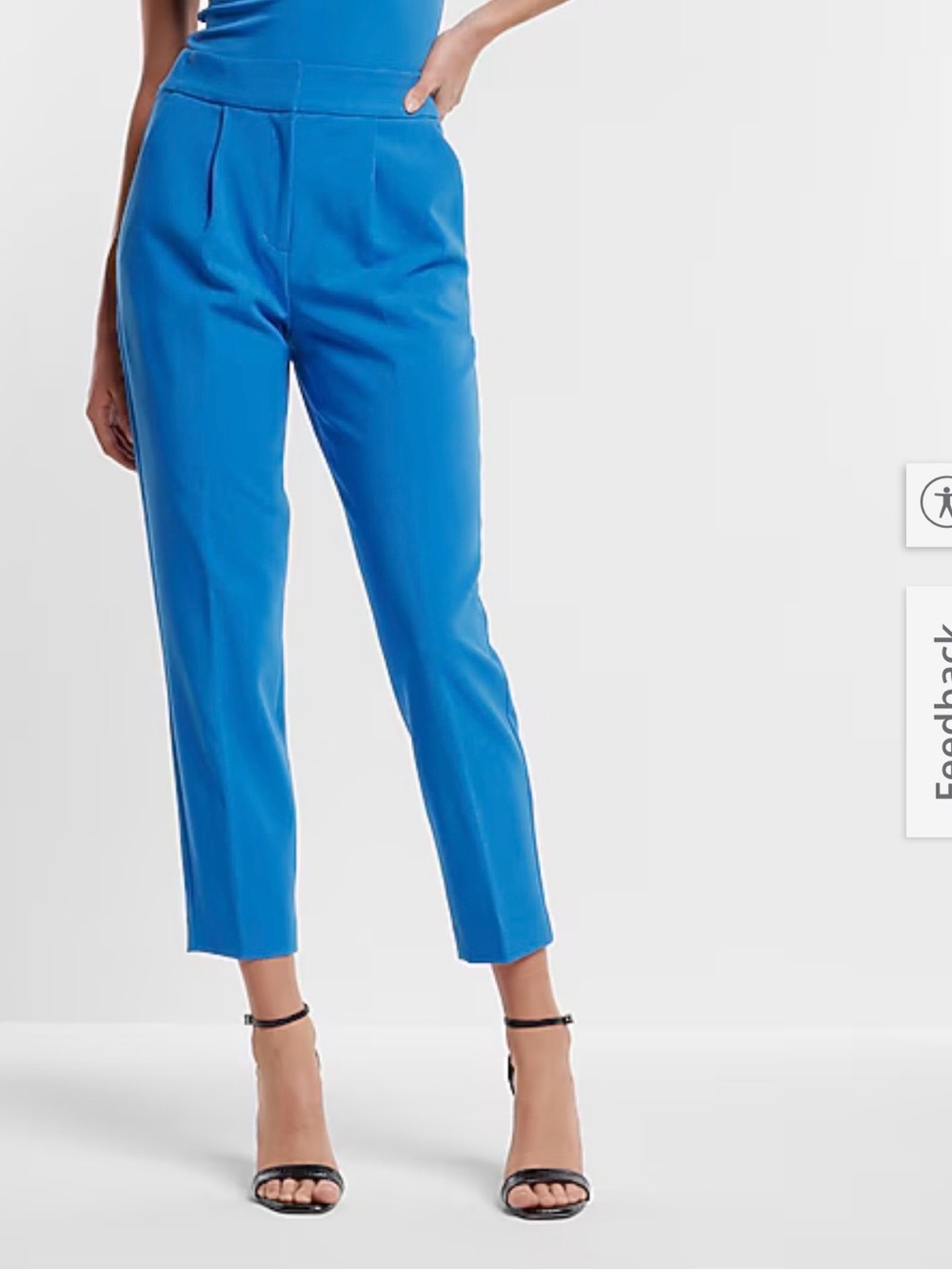 Express Stylist Super High Waisted Pleated Ankle Pants size 2